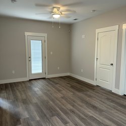 wood floor entrance at The Verandas apartments in Thomasville, GA